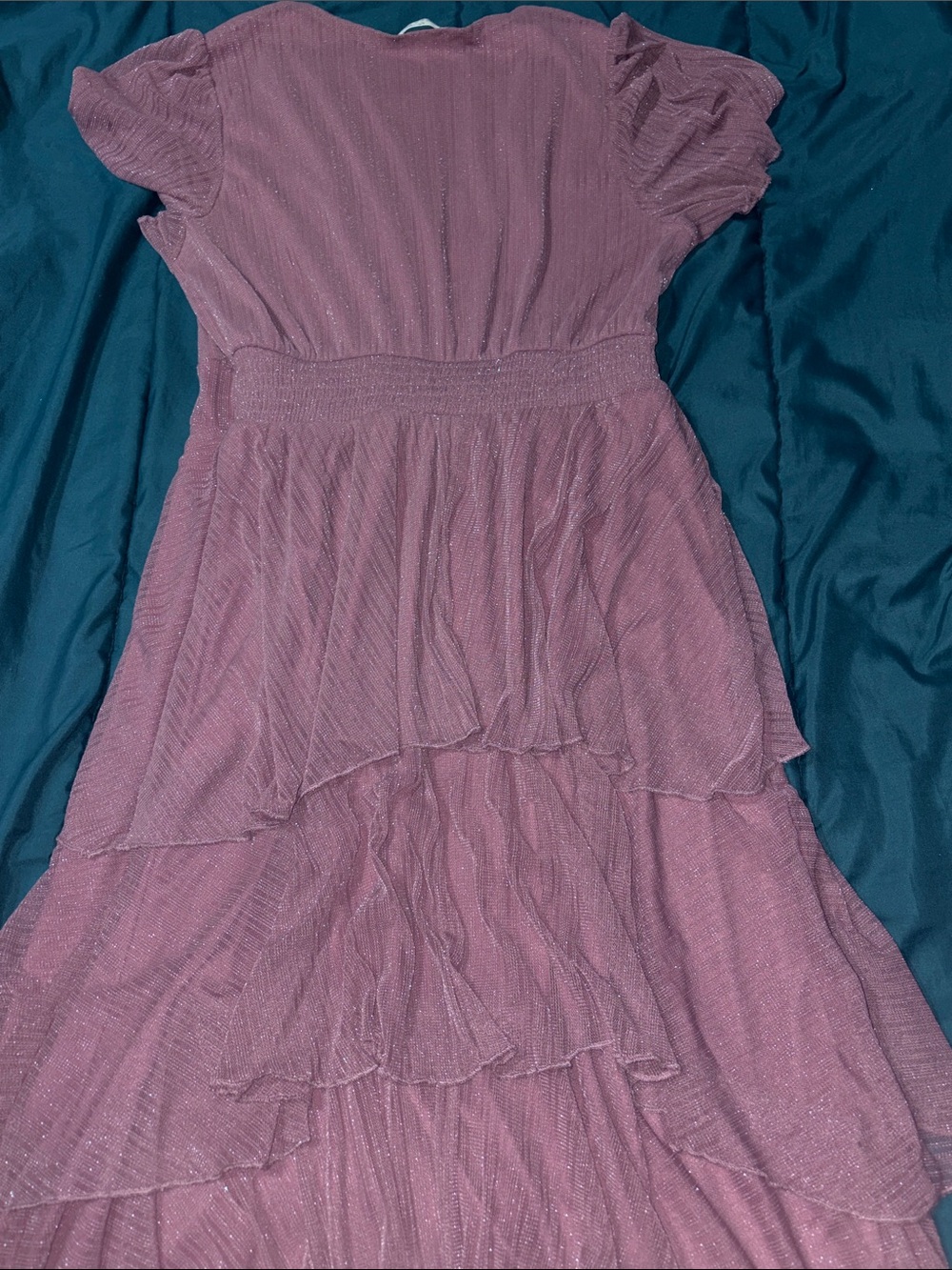 Ember - Tiered Lavender Maxi layered - Dress with Subtle Shimmer Worn Once - L - Picture 8 of 13